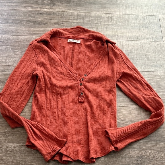Free People Tops - Like New We the Free Henley Longsleeve